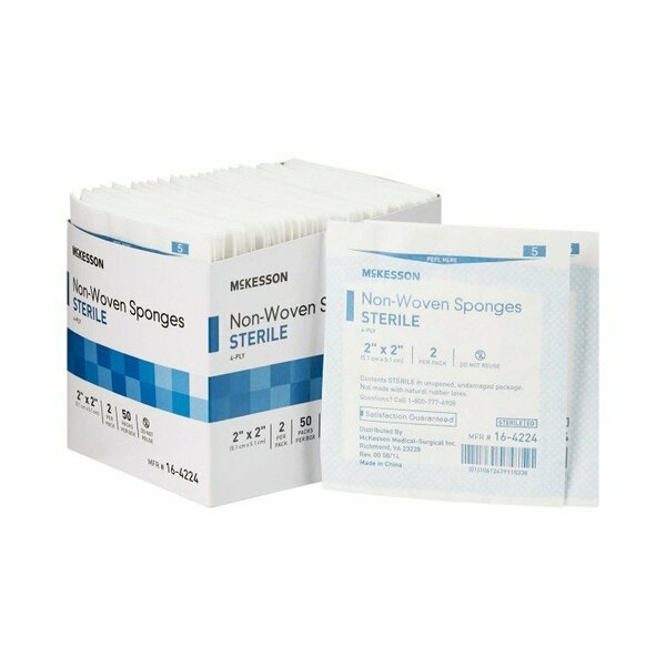 Mckesson Sterile Nonwoven Sponge, 2 x 2 Inch, 1500PK 16-4224